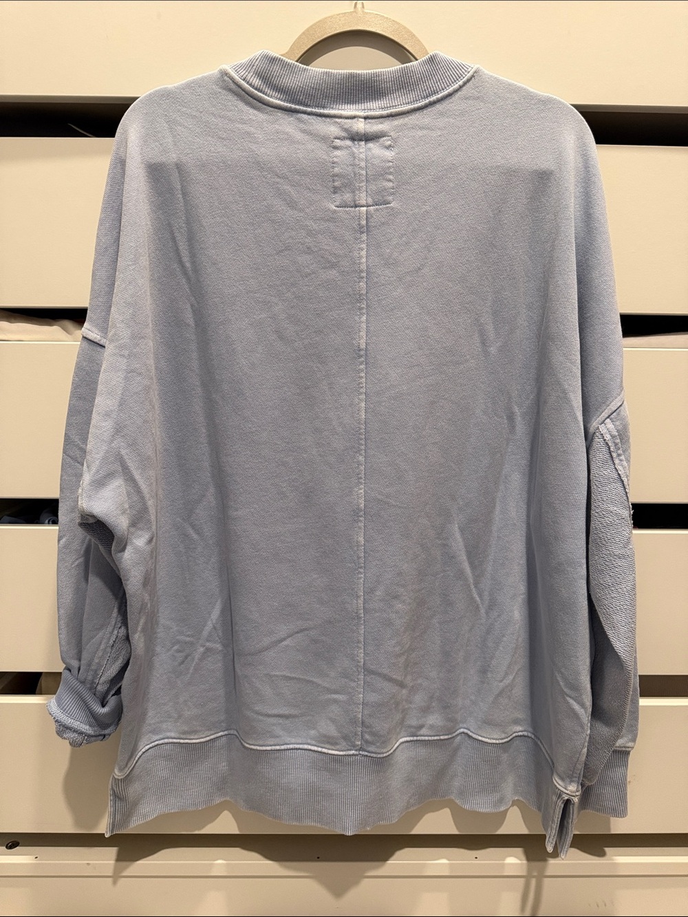 aerie Light Blue Women's Crewneck Sweatshirt - Picture 2 of 2